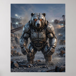 Poster Carrière de l'ours boulonné
