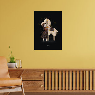 Poster CARROT LAMA par Alexandra Dikaia