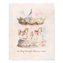 Carrousel Art pour Nurserie Fantaisiste Manège