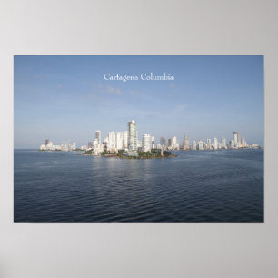Poster Cartagena Columbia, photographie,