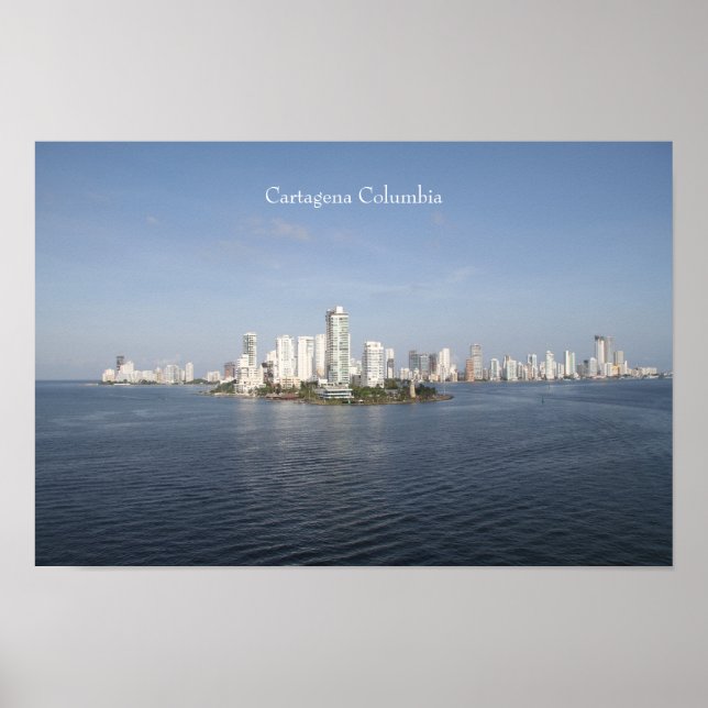 Poster Cartagena Columbia, photographie, (Devant)