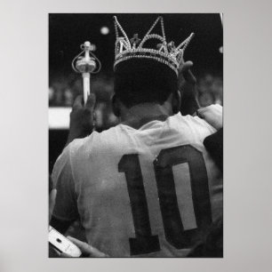 Poster Cartão Postal Camiseta King Pelé - 1940-2022