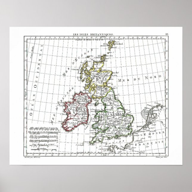 Poster Carte 1806 - Les Isles Binsonorisés (Devant)