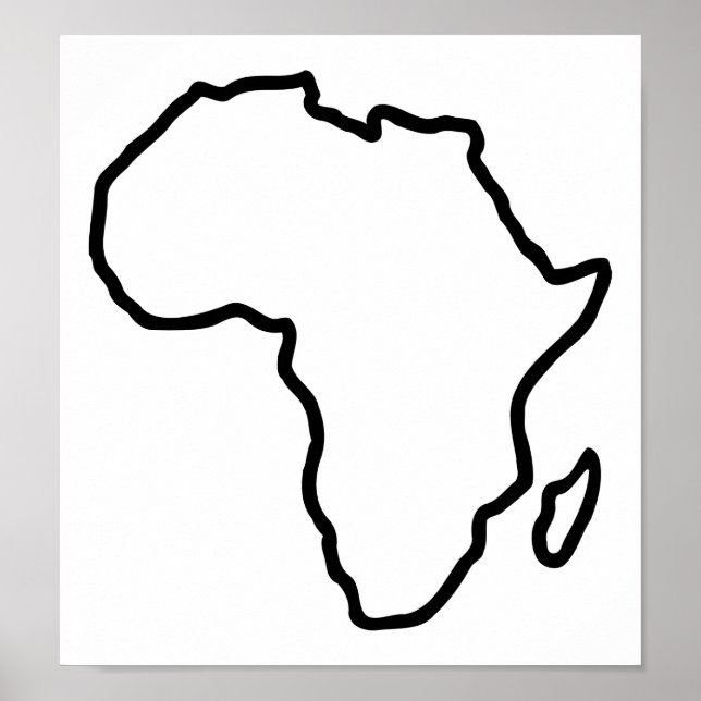 Poster Carte Afrique (Devant)