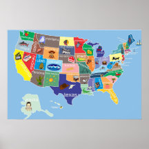 Carte américaine pour les enfants Whimsical