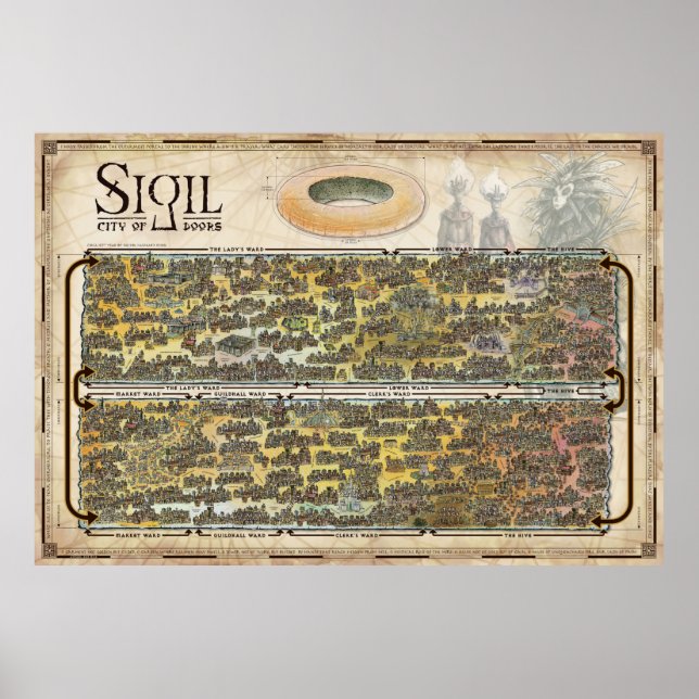 Poster Carte annotée de Sigil (Devant)
