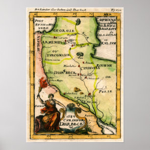 Poster Carte arménienne de 1684