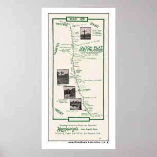 Poster Carte de 1914, appartement hollandais au camion - 