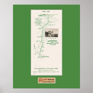 Poster Carte de 1914, Tonopah au Ranch de Gilbert