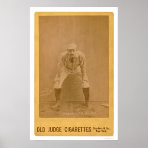 Poster Carte de baseball Roger Connor 1889