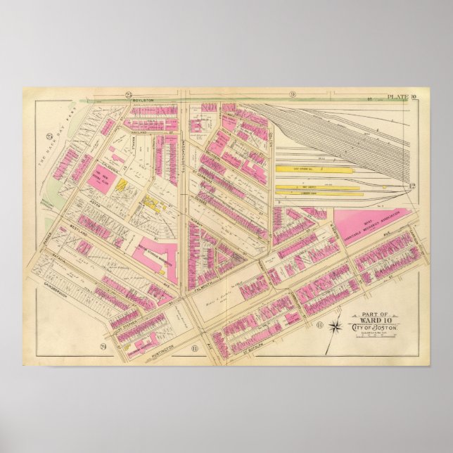 Poster Carte de Boston 4 (Devant)