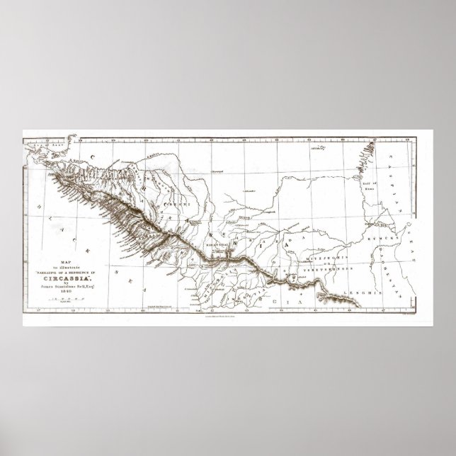 Poster carte de CIRCASSIA1840 (Devant)