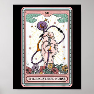 Poster Carte de départ des infirmières autorisées