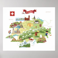 Carte de dessin Suisse