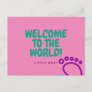 Poster carte de félicitations bébé