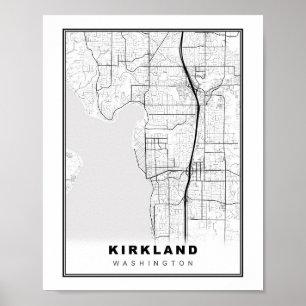 Poster Carte de Kirkland