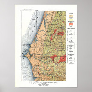 Poster Carte de la Commission géologique américaine