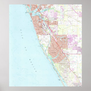 Poster Carte de la Floride de Venise (1973)