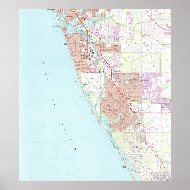 Poster Carte de la Floride de Venise (1973) (Devant)