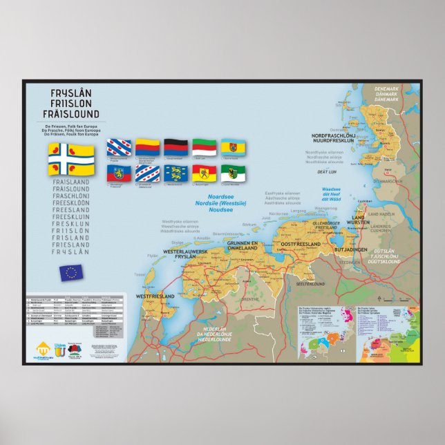 Poster Carte de la Frise (Devant)