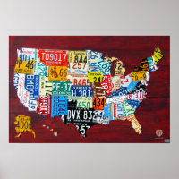 Carte de la plaque de licence de USA 2011 Edition 