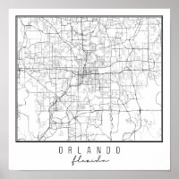 Carte de la rue Orlando Florida