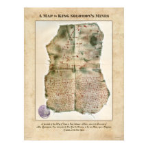 Carte de l'affiche des mines du roi Salomon