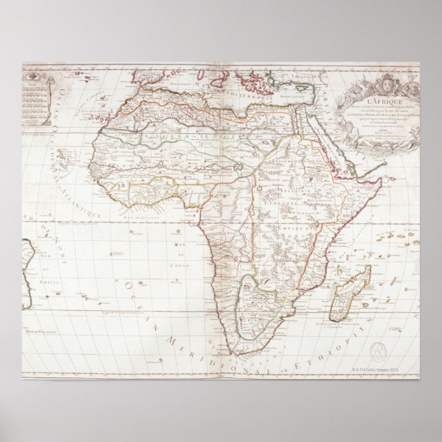 Poster Carte de l'Afrique 2 (Devant)