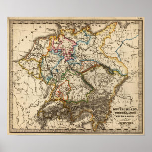 Poster Carte de l'Europe orientale