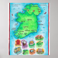 Carte de l'Irlande