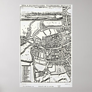 Poster Carte de Loggan d'Oxford, Eastern Sheet