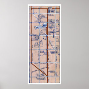 POSTER CARTE DE MÉTRO NEW YORK, 1940 2