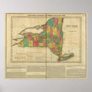 Poster Carte de New York