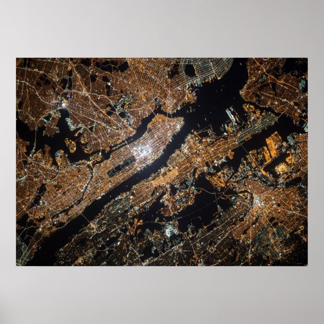 Poster Carte De New York (Devant)