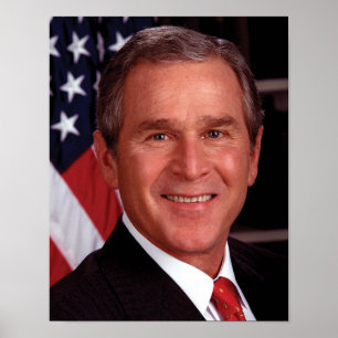 Poster Carte de Noël du président américain George Bush