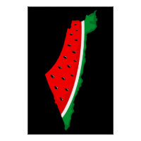 Carte de Palestine Watermelon Symbole de la libert