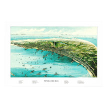 Carte de Provincetown, Cape Cod de 1910