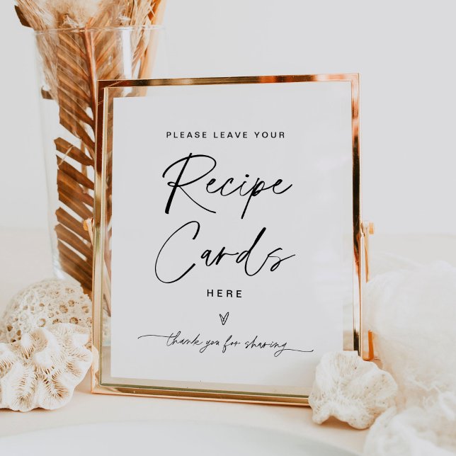 Poster Carte de recettes EVERLEIGH - Laisser votre recett (Créateur téléchargé)