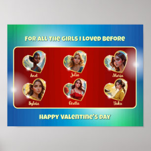 Poster Carte de Saint Valentin pour un Bachelorette