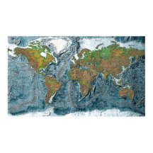 Carte de secours de la terre