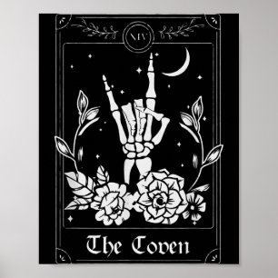Poster Carte de Tarot de Mariage The Coven Halloween
