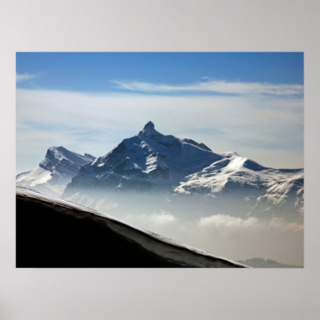 Poster Carte de vacances Pointe Percee Morzine France (Devant)