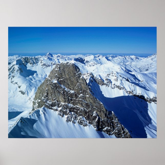 Poster Carte de vacances Roggspitze St Anton (Devant)