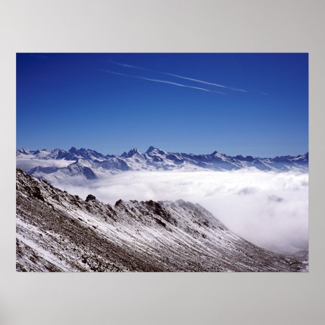 Poster Carte de vacances Snow Davos Suisse (Devant)