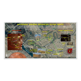 Poster Carte des étoiles de Nineveh Orion