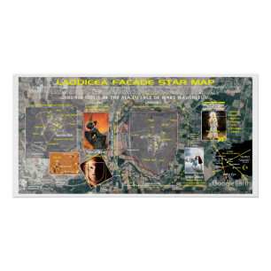 Poster Carte des étoiles Laodicea Orion