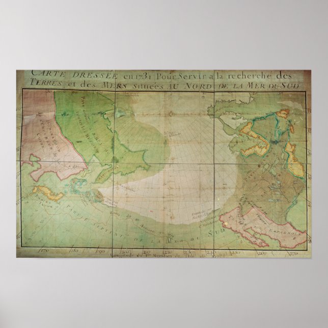 Poster Carte des nouvelles découvertes (Devant)