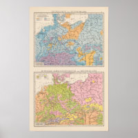Carte des pluies allemandes