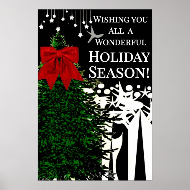 POSTER CARTE DES VACANCES (Devant)