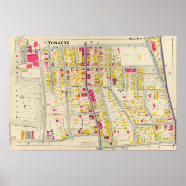 Poster Carte des Yonkers (Devant)